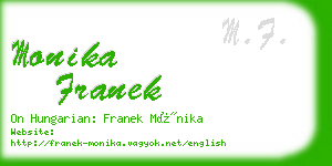monika franek business card
